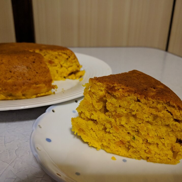 かぼちゃと味噌の炊飯器ケーキ